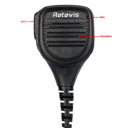 RETEVIS C9050A 2 Pin Remote Speaker Microphone for RT1/RT3/RT8/RT81 - Microphones & Headsets by RETEVIS | Online Shopping UK | buy2fix