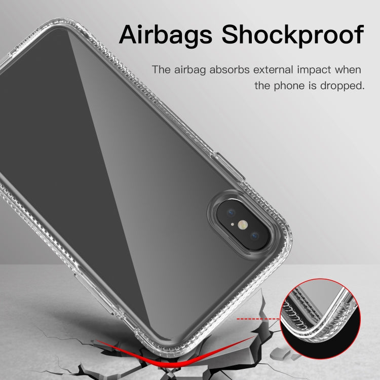 For iPhone X / XS Shockproof Transparent TPU Airbag Protective Case - Apple Accessories by buy2fix | Online Shopping UK | buy2fix