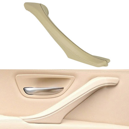 Car Leather Right Side Inner Door Handle Assembly 51417225854 for BMW 5 Series F10 / F18 2011-2017(Beige) - In Car by buy2fix | Online Shopping UK | buy2fix