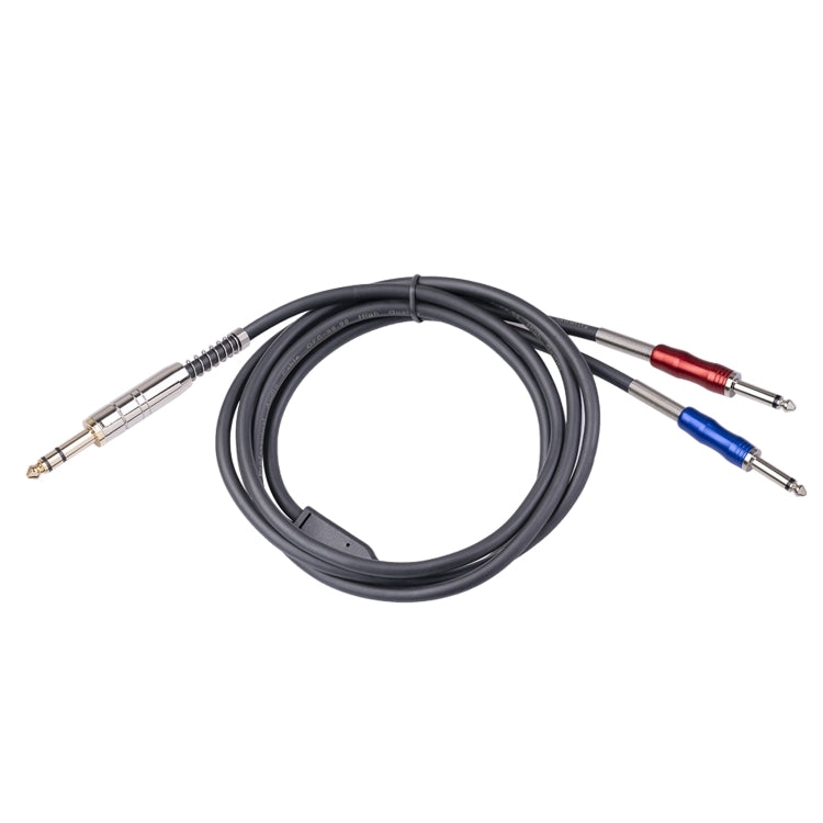 BLS0201-18 Stereo 6.35mm Male to Dual Mono 6.35mm Audio Cable, Length:1.8m - Consumer Electronics by buy2fix | Online Shopping UK | buy2fix