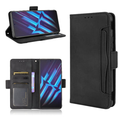 For ZTE nubia Red Magic 6R Skin Feel Calf Pattern Horizontal Flip Leather Case with Holder & Card Slots & Photo Frame(Black) - ZTE Cases by buy2fix | Online Shopping UK | buy2fix