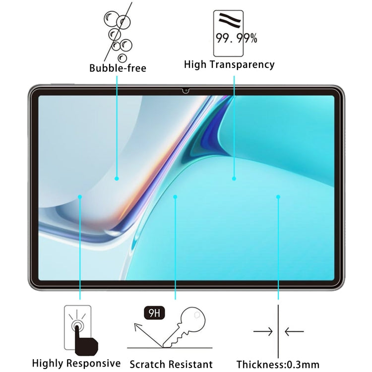 9H 2.5D Explosion-proof Tempered Glass Film For Huawei MatePad 11 2021 / Honor Tablet V7 Pro / Honor Pad V8 - For Huawei MediaPad by buy2fix | Online Shopping UK | buy2fix