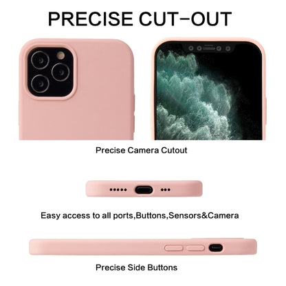 For iPhone 13 Pro Solid Color Liquid Silicone Shockproof Protective Case (Sand Pink) - iPhone 13 Pro Cases by buy2fix | Online Shopping UK | buy2fix