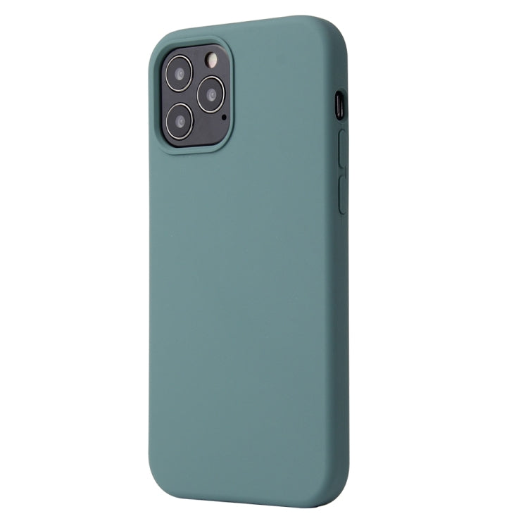 For iPhone 13 Pro Max Solid Color Liquid Silicone Shockproof Protective Case (Pine Green) - iPhone 13 Pro Max Cases by buy2fix | Online Shopping UK | buy2fix