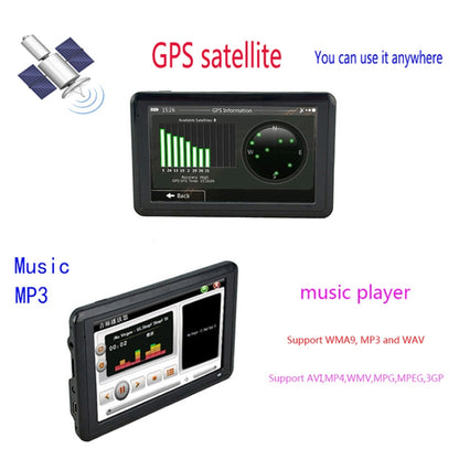 Q5 Car 5 inch HD TFT Touch Screen GPS Navigator Support TF Card / MP3 / FM Transmitter, Specification:Europe Map - In Car by buy2fix | Online Shopping UK | buy2fix