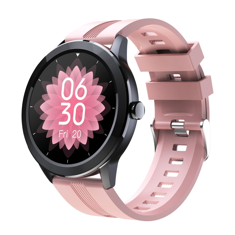 QS29 1.28 inch IPS Screen Bluetooth 5.0 IP67 Waterproof Smart Bracket, Support Sleep Monitoring/Heart Rate Monitoring/Body Temperature Monitoring(Pink) - Smart Wear by buy2fix | Online Shopping UK | buy2fix