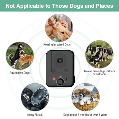 RC-309 Bark Control Devices Defer Nuisance Barking(Black) - Training Aids by buy2fix | Online Shopping UK | buy2fix