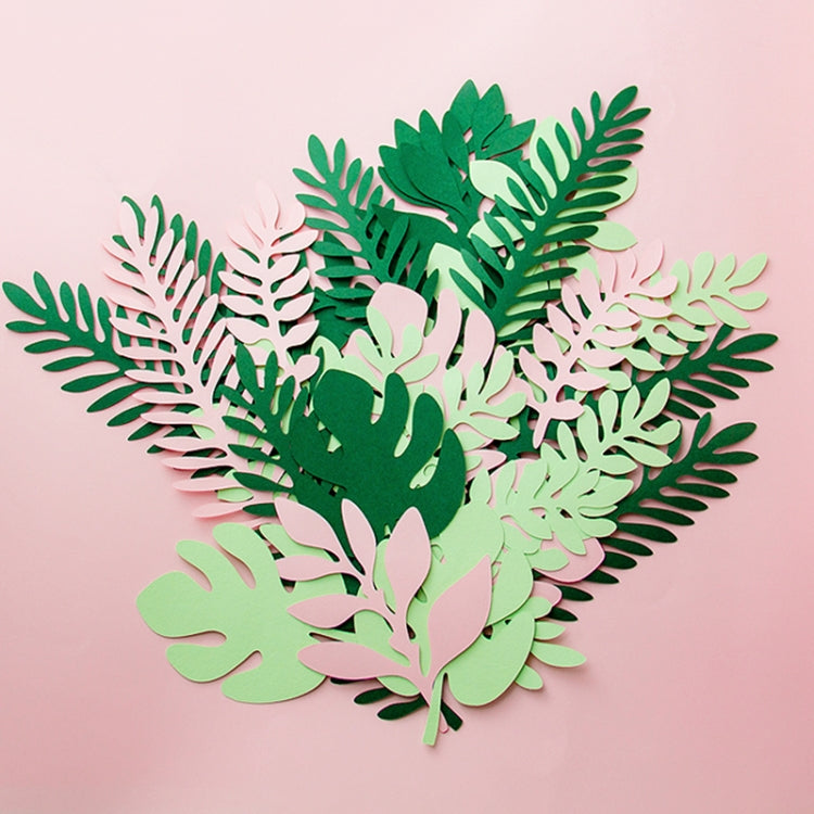 10 in 1 Creative Paper Cutting Shooting Props Tree Leaves Papercut Jewelry Cosmetics Background Photo Photography Props(Light Pink) - Camera Accessories by buy2fix | Online Shopping UK | buy2fix