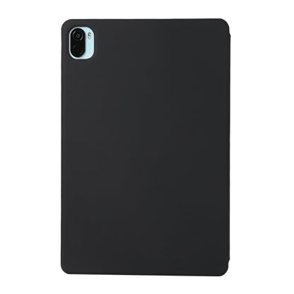 For Xiaomi Pad 5 / Pad 5 Pro Solid Color Magnetic Horizontal Flip Leather Case with Holder(Black) - Xiaomi Accessories by buy2fix | Online Shopping UK | buy2fix