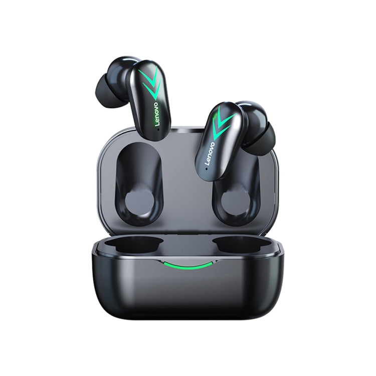 Lenovo XT82 Bluetooth 5.1 Mirror Display Gaming Wireless Bluetooth Earphone(Black) - Bluetooth Earphone by Lenovo | Online Shopping UK | buy2fix