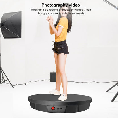 52cm Remote Control Electric Rotating Turntable Display Stand Video Shooting Props Turntable, Charging Power, Power Plug:US Plug(Black) - Camera Accessories by buy2fix | Online Shopping UK | buy2fix