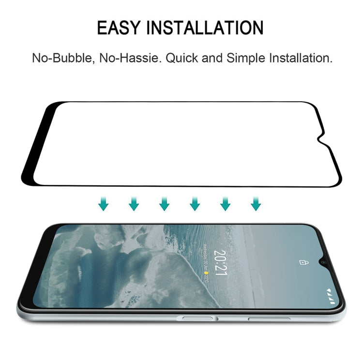 Full Glue Cover Screen Protector Tempered Glass Film For Nokia G20 - Mobile Accessories by buy2fix | Online Shopping UK | buy2fix