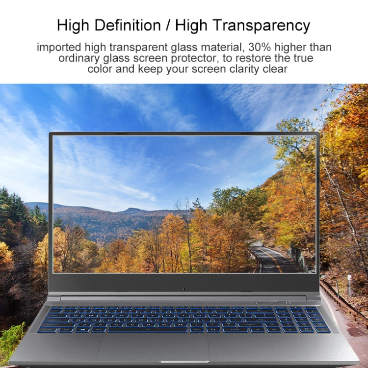 Laptop Screen HD Tempered Glass Protective Film For MECHREVO Z3 Air 15.6 inch - Computer & Networking by buy2fix | Online Shopping UK | buy2fix