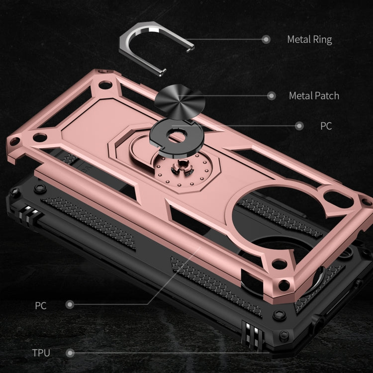 For Huawei nova 8i Shockproof TPU + PC Phone Case with 360 Degree Rotating Holder(Rose Gold) - Mobile Accessories by buy2fix | Online Shopping UK | buy2fix