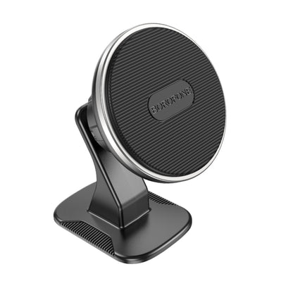 Borofone BH63 Graceful Car Magnetic Mobile Phone Bracket(Black Silver) - In Car by Borofone | Online Shopping UK | buy2fix