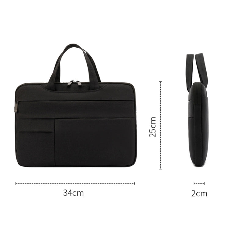 POFOKO C510 Waterproof Oxford Cloth Laptop Handbag For 12-13 inch Laptops(Black) - 12.1 inch by POFOKO | Online Shopping UK | buy2fix
