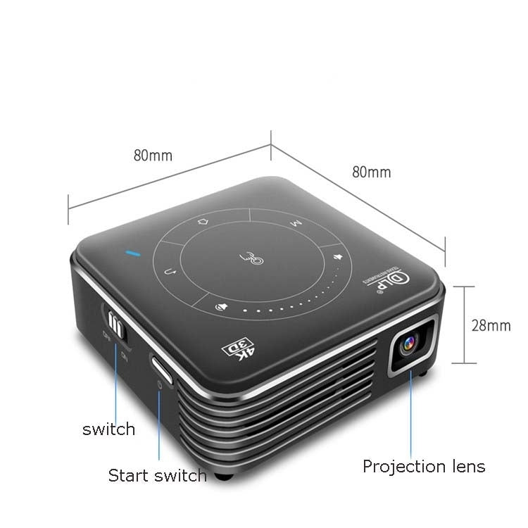 P11 854x480 DLP Smart Projector With Infrared Remote Control, Android 9.0, 4GB+32GB, UK Plug - Consumer Electronics by buy2fix | Online Shopping UK | buy2fix