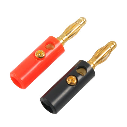 A6545 10 in 1 Car Red and Black Cover Gold-plated 4mm Banana Head Audio Plug - In Car by buy2fix | Online Shopping UK | buy2fix