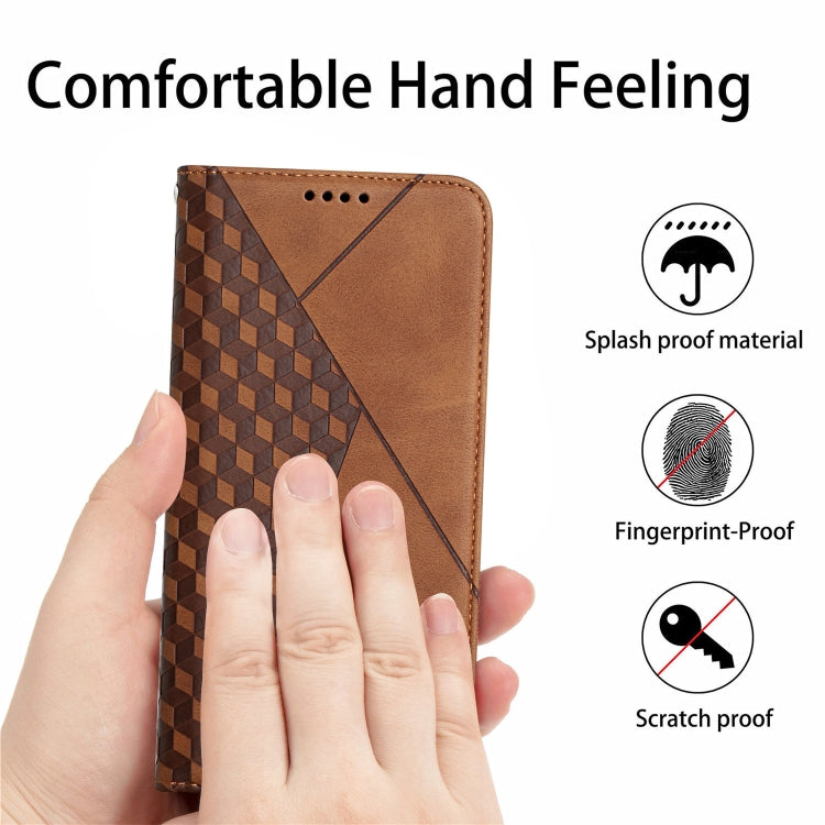 For Google Pixel 6 Pro Skin Feel Magnetic Leather Phone Case(Brown) - Google Cases by buy2fix | Online Shopping UK | buy2fix