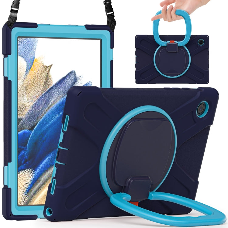 For Samsung Galaxy Tab A8 10.5 2021 Silicone + PC Tablet Case(Navy Blue + Blue) - Other Galaxy Tab PC by buy2fix | Online Shopping UK | buy2fix