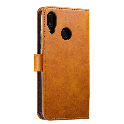 For Huawei P20 Lite GUSSIM Business Style Horizontal Flip Leather Case with Holder & Card Slots & Wallet(Khaki) - Mobile Accessories by GUSSIM | Online Shopping UK | buy2fix