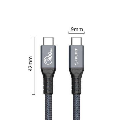 ORICO 40Gbps Thunderbolt 4 USB-C / Tpye-C Data Cable, Cable Length:80cm(Grey) - Cable & Adapters by ORICO | Online Shopping UK | buy2fix