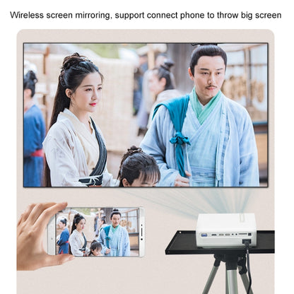YG530 LED Small 1080P Wireless Screen Mirroring Projector, Power Plug:EU Plug(Black) - Consumer Electronics by buy2fix | Online Shopping UK | buy2fix
