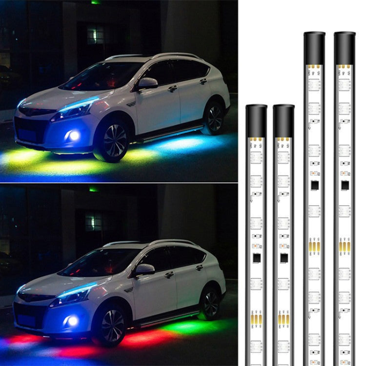 Car Modification Symphony Voice Control LED Chassis Lights, Specification:2 x 60cm + 2 x 90cm - In Car by buy2fix | Online Shopping UK | buy2fix