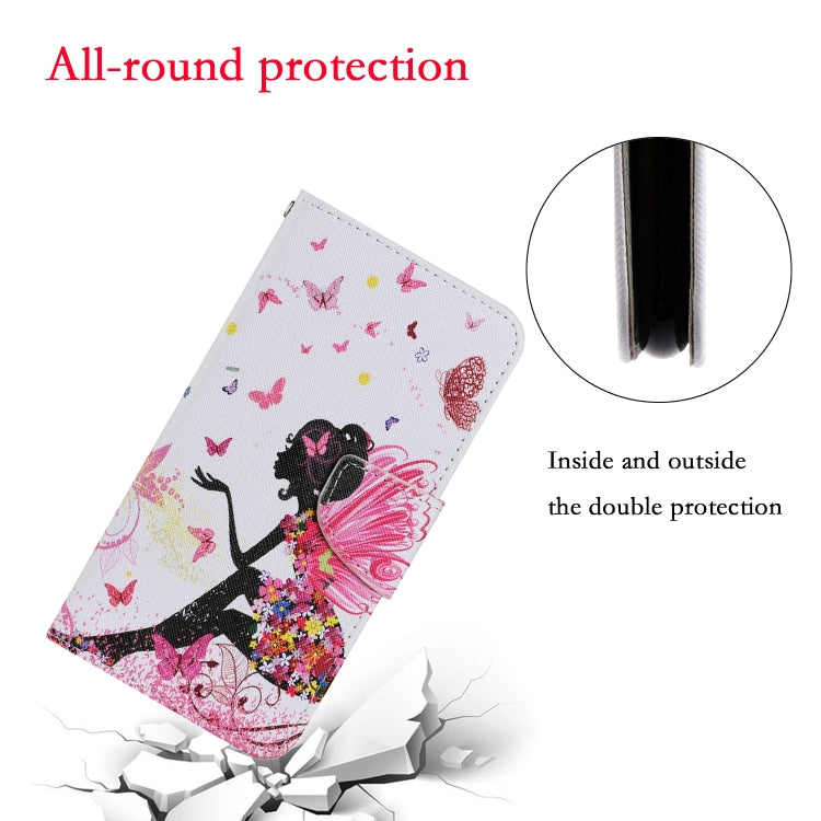 For Xiaomi Redmi 10C Colored Drawing Pattern Flip Leather Case(Dancing Girl) - Xiaomi Cases by buy2fix | Online Shopping UK | buy2fix