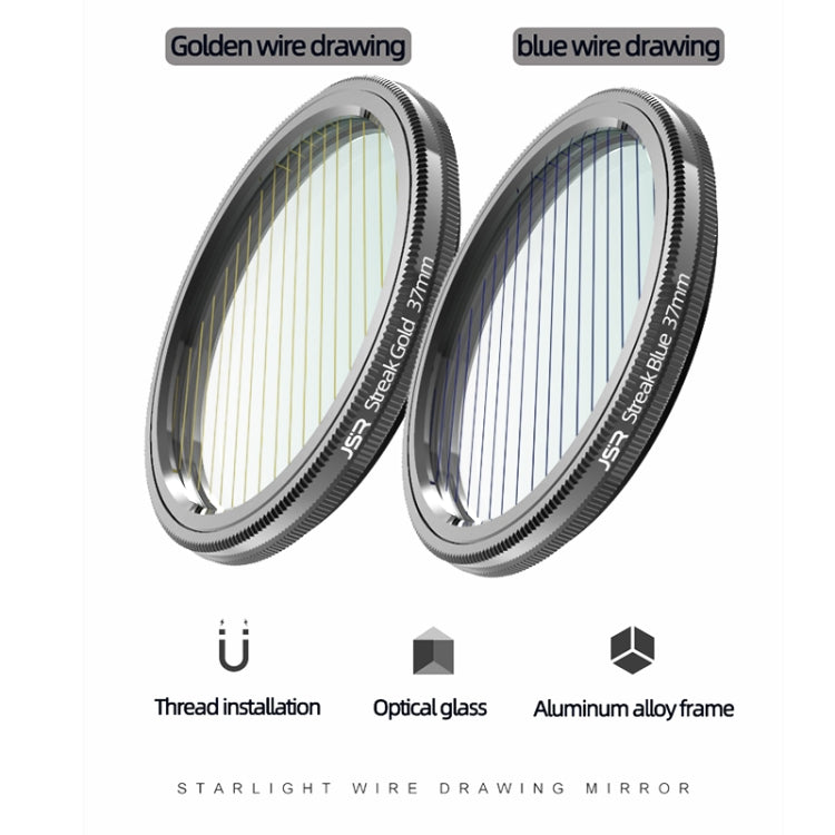 JSR Starlight Drawing Camera Lens Filter, Size:72mm(Streak Gold) - Camera Accessories by JSR | Online Shopping UK | buy2fix