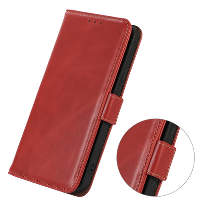 For Samsung Galaxy S22+ 5G Crazy Horse Top Layer Cowhide Leather Phone Case(Red) - Galaxy S22+ 5G Cases by buy2fix | Online Shopping UK | buy2fix