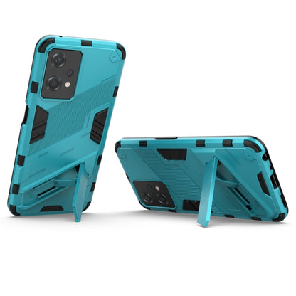 For OnePlus Nord CE 2 Lite 5G/Realme 9 Pro Punk Armor 2 in 1 Shockproof Phone Case with Invisible Holder(Blue) - OnePlus Cases by buy2fix | Online Shopping UK | buy2fix