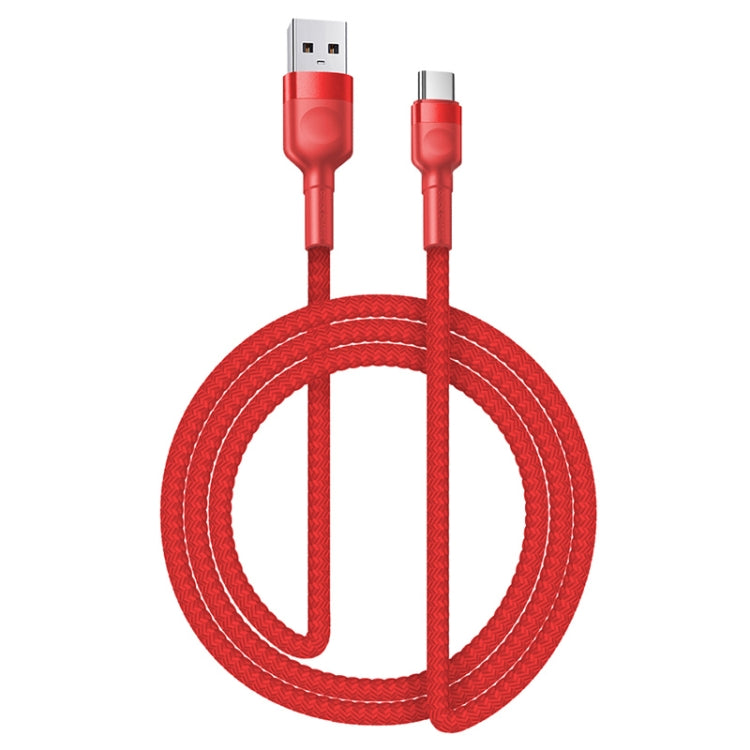 USB-C / Type-C 5A Beauty Tattoo USB Charging Cable,Cable Length: 1m(Red) -  by buy2fix | Online Shopping UK | buy2fix