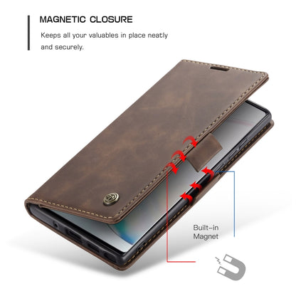 For Galaxy A81 / Note 10 Lite CaseMe Multifunctional Horizontal Flip Leather Case, with Card Slot & Holder & Wallet(Coffee) - Galaxy Phone Cases by CaseMe | Online Shopping UK | buy2fix