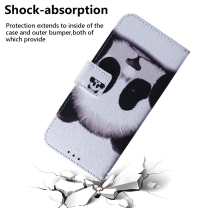 For Honor X7 Coloured Drawing Leather Phone Case(Panda) - Honor Cases by buy2fix | Online Shopping UK | buy2fix