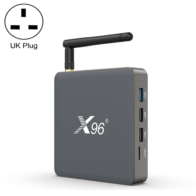 X96 X6 8K Smart TV BOX Android 11.0 Media Player, RK3566 Quad Core ARM Cortex A55, RAM: 8GB, ROM: 128GB, Plug Type:UK Plug - Consumer Electronics by buy2fix | Online Shopping UK | buy2fix