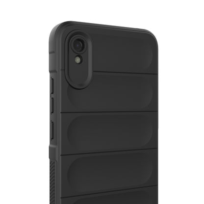 For Xiaomi Redmi 9A Magic Shield TPU + Flannel Phone Case(Dark Grey) - Xiaomi Cases by buy2fix | Online Shopping UK | buy2fix