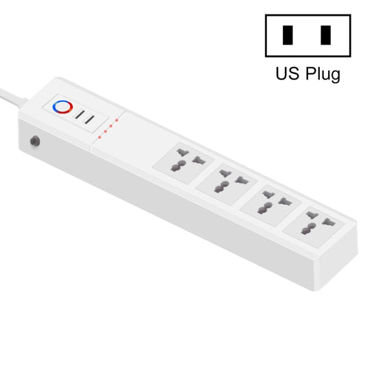 ZigBee 10A SM-SO306-M 4 Holes + 2 USB Multi-purpose Smart Power Strip(US Plug) - Consumer Electronics by buy2fix | Online Shopping UK | buy2fix