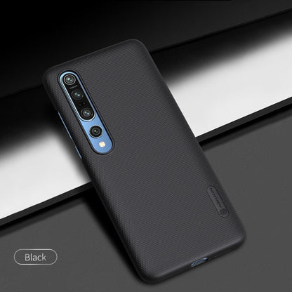 For Xiaomi Mi 10 5G / Mi 10 Pro 5G NILLKIN Frosted Concave-convex Texture PC Case(Black) - Xiaomi Cases by NILLKIN | Online Shopping UK | buy2fix