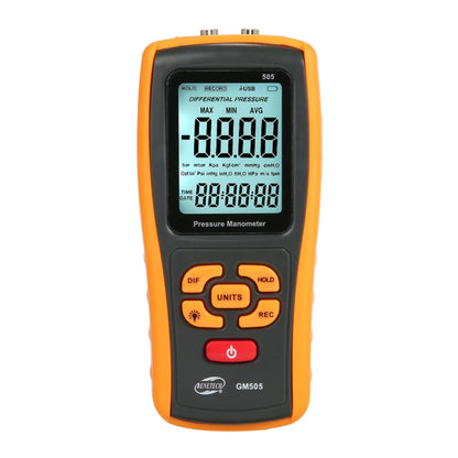 BENETECH GM505 Portable Pressure Gauge, Battery Not Included - Current & Voltage Tester by BENETECH | Online Shopping UK | buy2fix