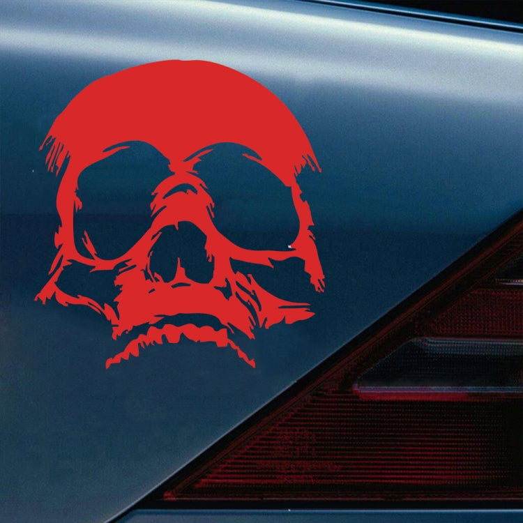 D-774 Evil Skull Pattern Car Modified Decorative Sticker(Red) - In Car by buy2fix | Online Shopping UK | buy2fix