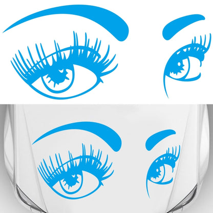D-821 Beauty Eyes Pattern Car Modified Decorative Sticker(Blue) - In Car by buy2fix | Online Shopping UK | buy2fix