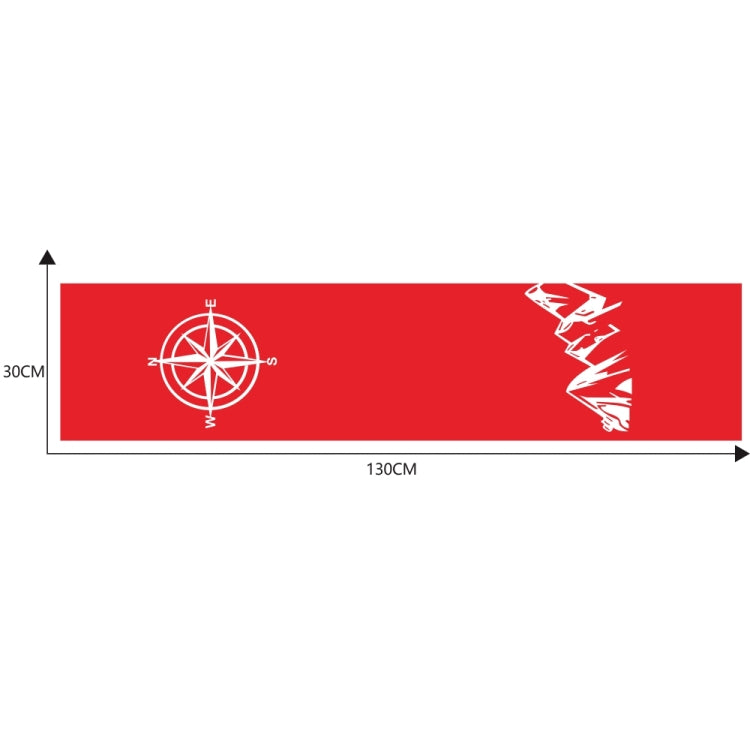 D-864 Compass Pattern Car Modified Decorative Sticker(Red) - In Car by buy2fix | Online Shopping UK | buy2fix