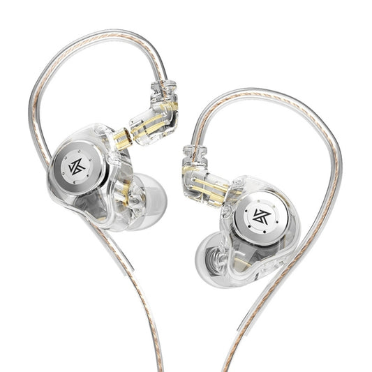 KZ-EDX PRO 1.25m Dynamic HiFi In-Ear Sports Music Headphones, Style:Without Microphone(Transparent) - In Ear Wired Earphone by KZ | Online Shopping UK | buy2fix