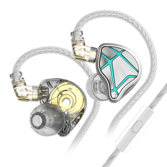KZ-ESX 12MM Dynamic Subwoofer Sports In-Ear HIFI Headphones,Length: 1.2m(With Microphone) - In Ear Wired Earphone by KZ | Online Shopping UK | buy2fix