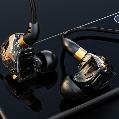 QKZ SK8 3.5mm Sports In-ear Dynamic HIFI Monitor Earphone with Mic(Black) - In Ear Wired Earphone by QKZ | Online Shopping UK | buy2fix