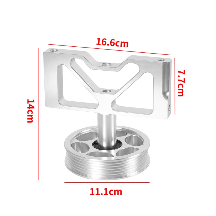 Car Modification Air Pump Idle Bracket with Pulley for Ford Mustang 5.0 1979-1995(Silver) - In Car by buy2fix | Online Shopping UK | buy2fix