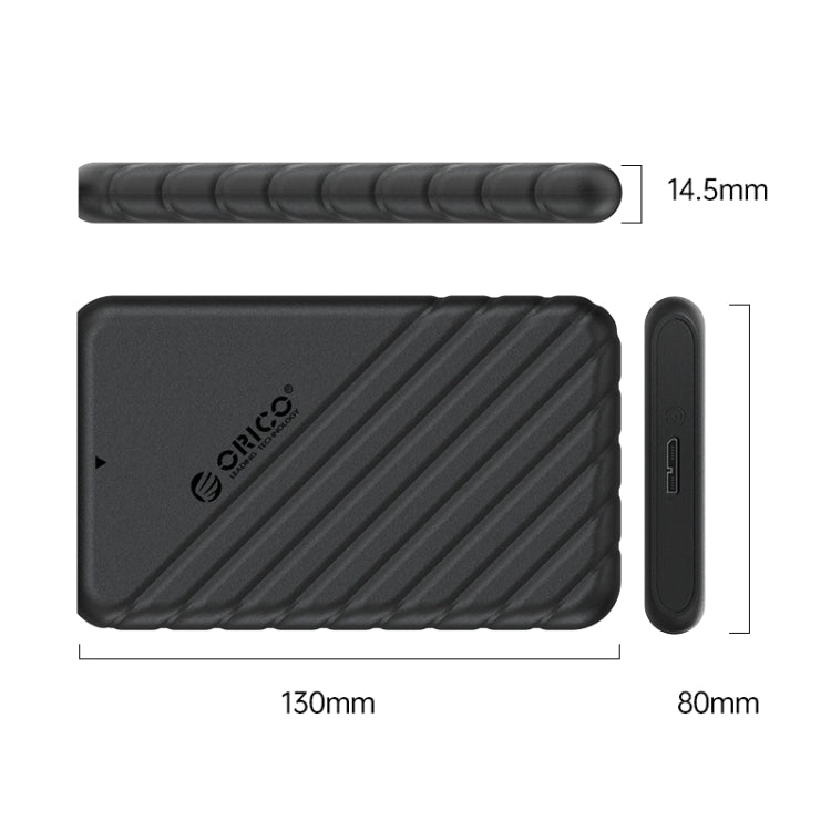 ORICO 25PW1-U3 Micro-B to USB 2.5 inch External Storage Hard Drive Case(Black) - HDD Enclosure by ORICO | Online Shopping UK | buy2fix