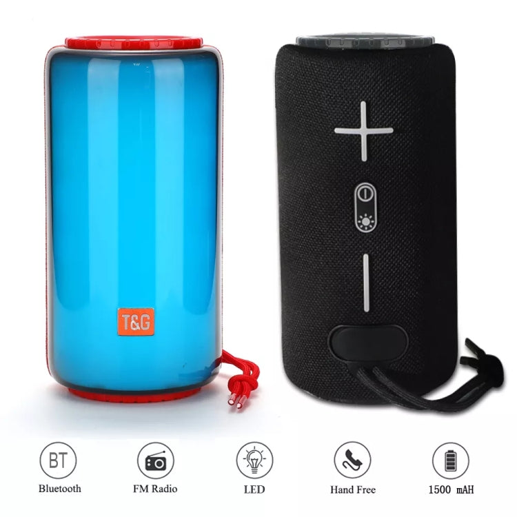 T&G TG639 10W Portable LED Light TWS Wireless Bluetooth Speaker(Blue) - Mini Speaker by T&G | Online Shopping UK | buy2fix