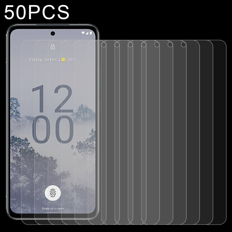 For Nokia X30 50 PCS 0.26mm 9H 2.5D Tempered Glass Film - Nokia Tempered Glass by buy2fix | Online Shopping UK | buy2fix